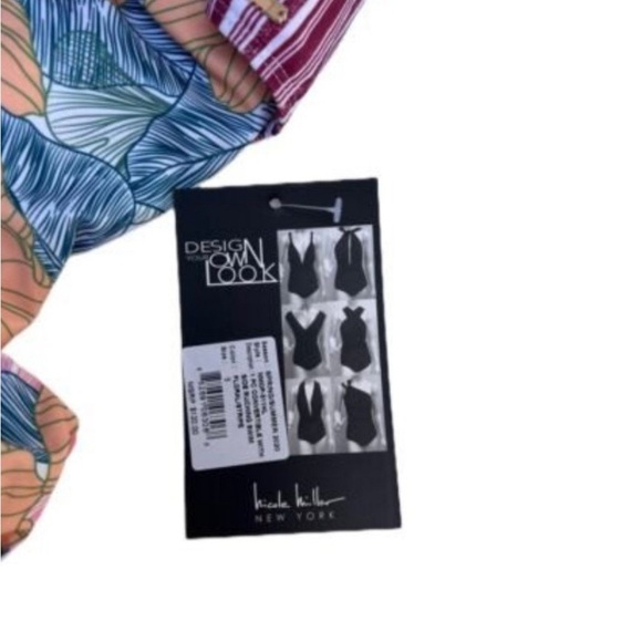 NICOLE MILLER Convertible One-piece Swimsuit In Floral Stripe‎ 
Size S - Picture 5 of 7